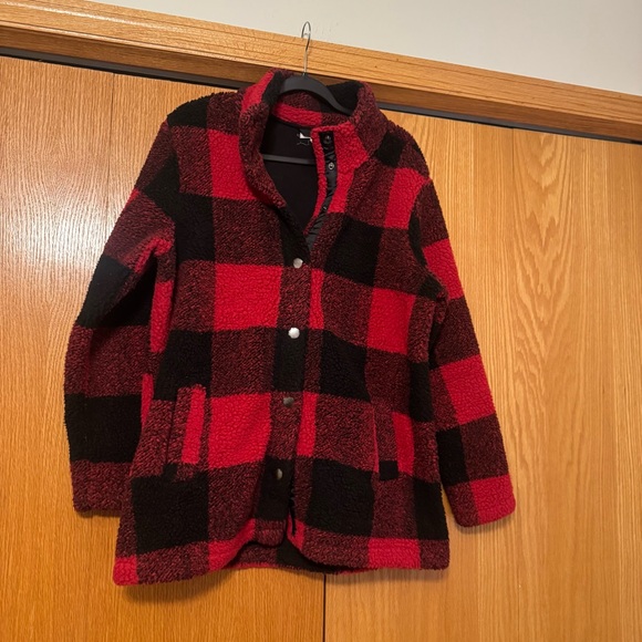 Maurices Jackets & Blazers - Maurices Red and Black Pea Coat